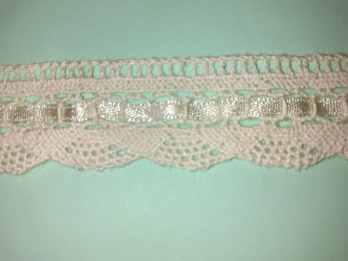 Lace Cotton with satin Ribbon