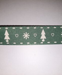 Xmas trees 15mm Grosgrain