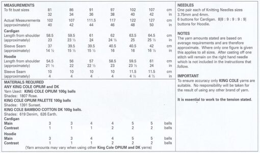 King Cole 4471 pattern