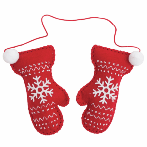 Christmas Pair of Mittens decoration