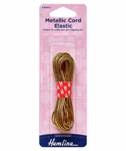 Gold Metallic Cord Elastic