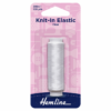 knit in clear elastic