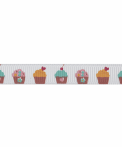 Ribbon: Grosgrain: Cupcakes 10mm