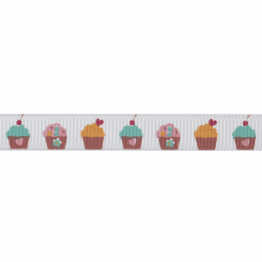 Ribbon: Grosgrain: Cupcakes 10mm